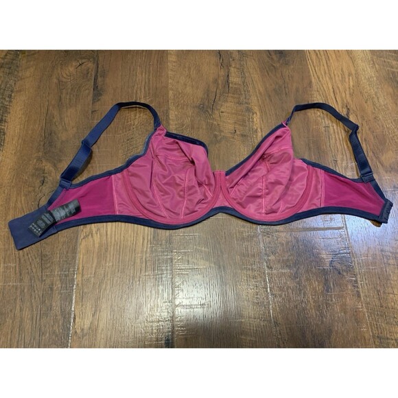Bravissimo Georgia Mesh Bra In Pink/Navy 32GG - Picture 3 of 4